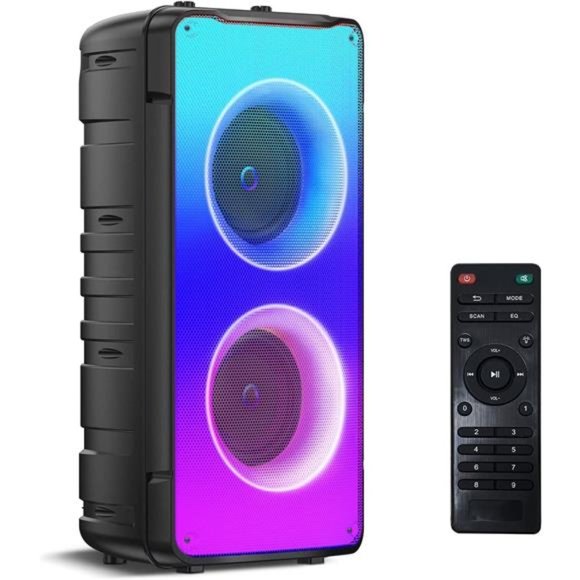 Bluetooth Speakers, 60W(80W Peak) Portable Loud Wireless Stereo Speaker